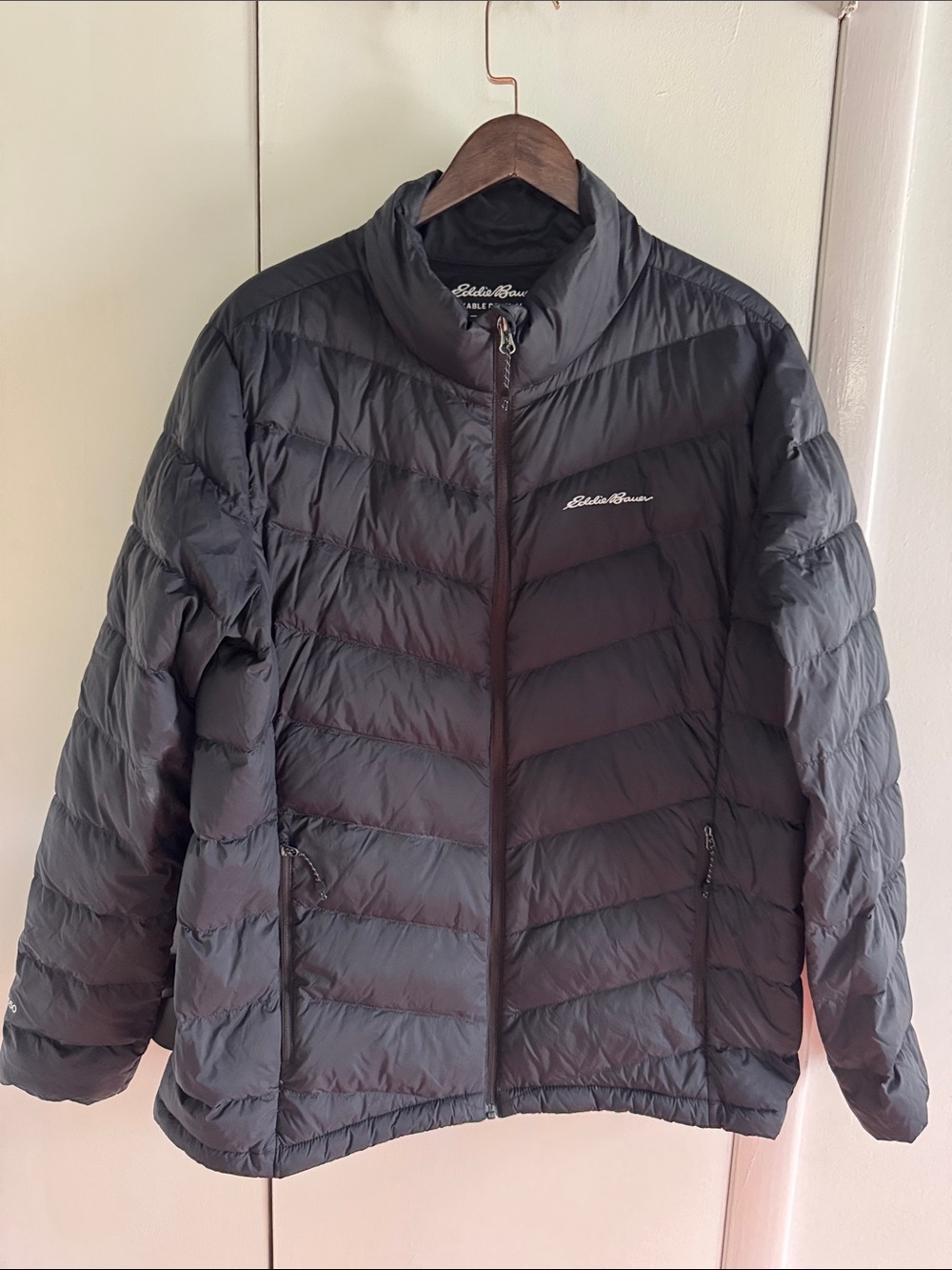 Eddie Bauer Packable Down Jacket in Black